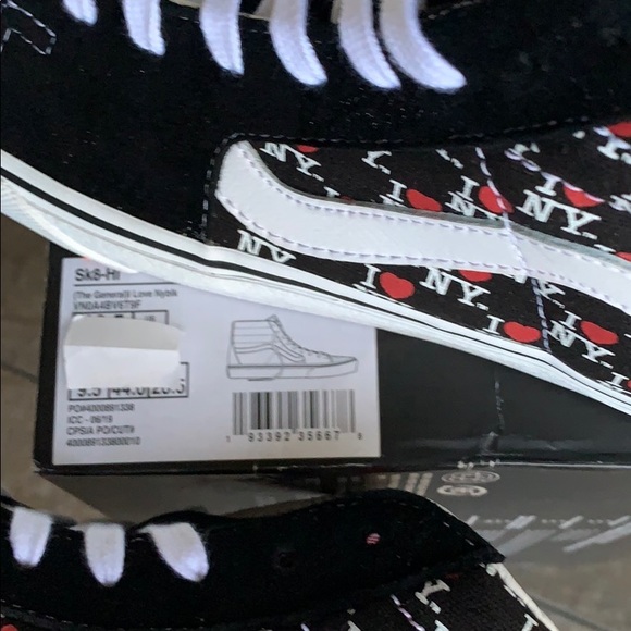 VANS SK8-Hi The General I Love NY Black Men’s - Picture 6 of 16